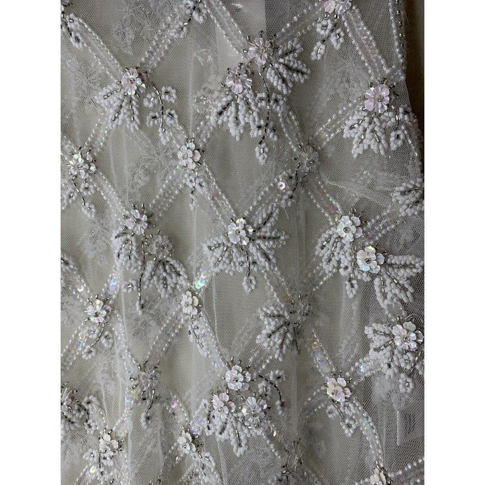BHLDN Moyna Embellished Bridal Holland Topper Top Tank Great Layering Size M - Picture 5 of 8